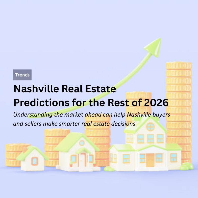 Nashville Real Estate Predictions for the Rest of 2026 header image.