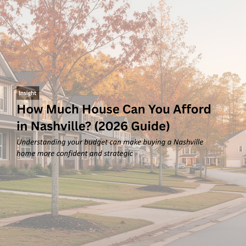 How Much House Can You Afford in Nashville? (2026 Guide) header image.