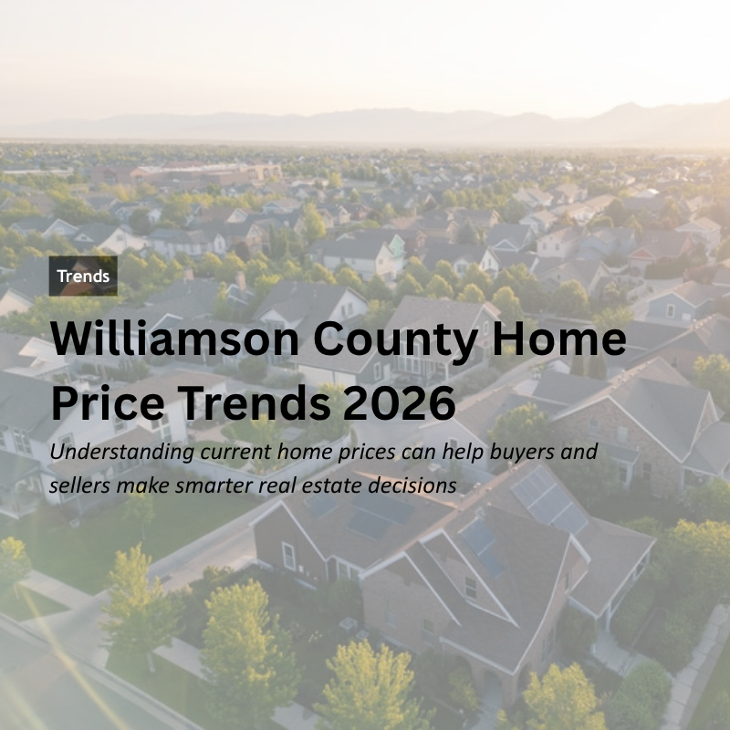 Williamson County Home Price Trends 2026 header image.