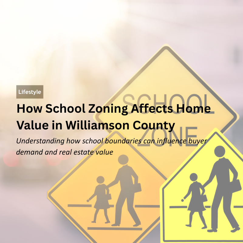 How School Zoning Affects Home Value in Williamson County header image.