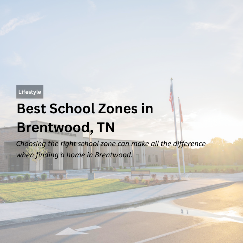 Best School Zones in Brentwood, TN header image.