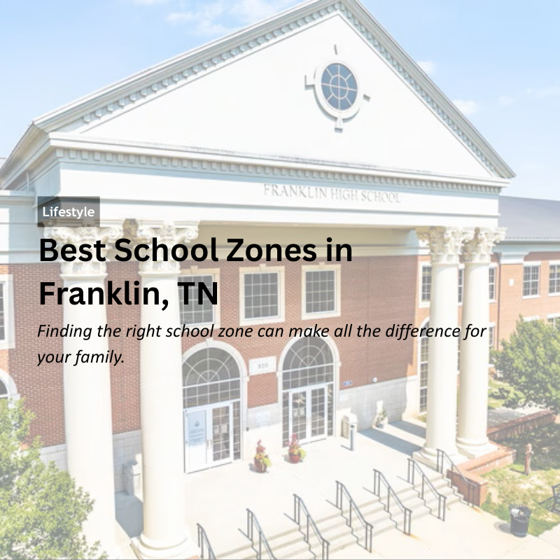 Best School Zones in Franklin, TN header image.