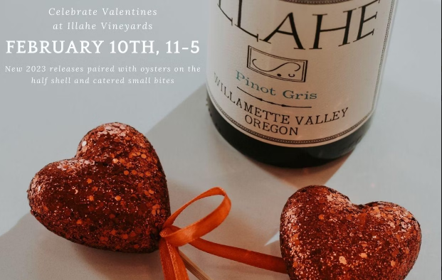 Exploring Salem Oregon: Celebrate Valentines at Illahe Vineyards header image.