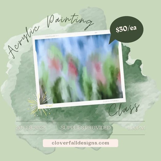 Exploring Salem Oregon: Painting Class: Rain in the Garden header image.