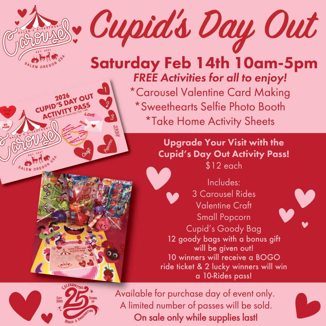 Exploring Salem Oregon: Cupid's Day Out at the Carousel header image.