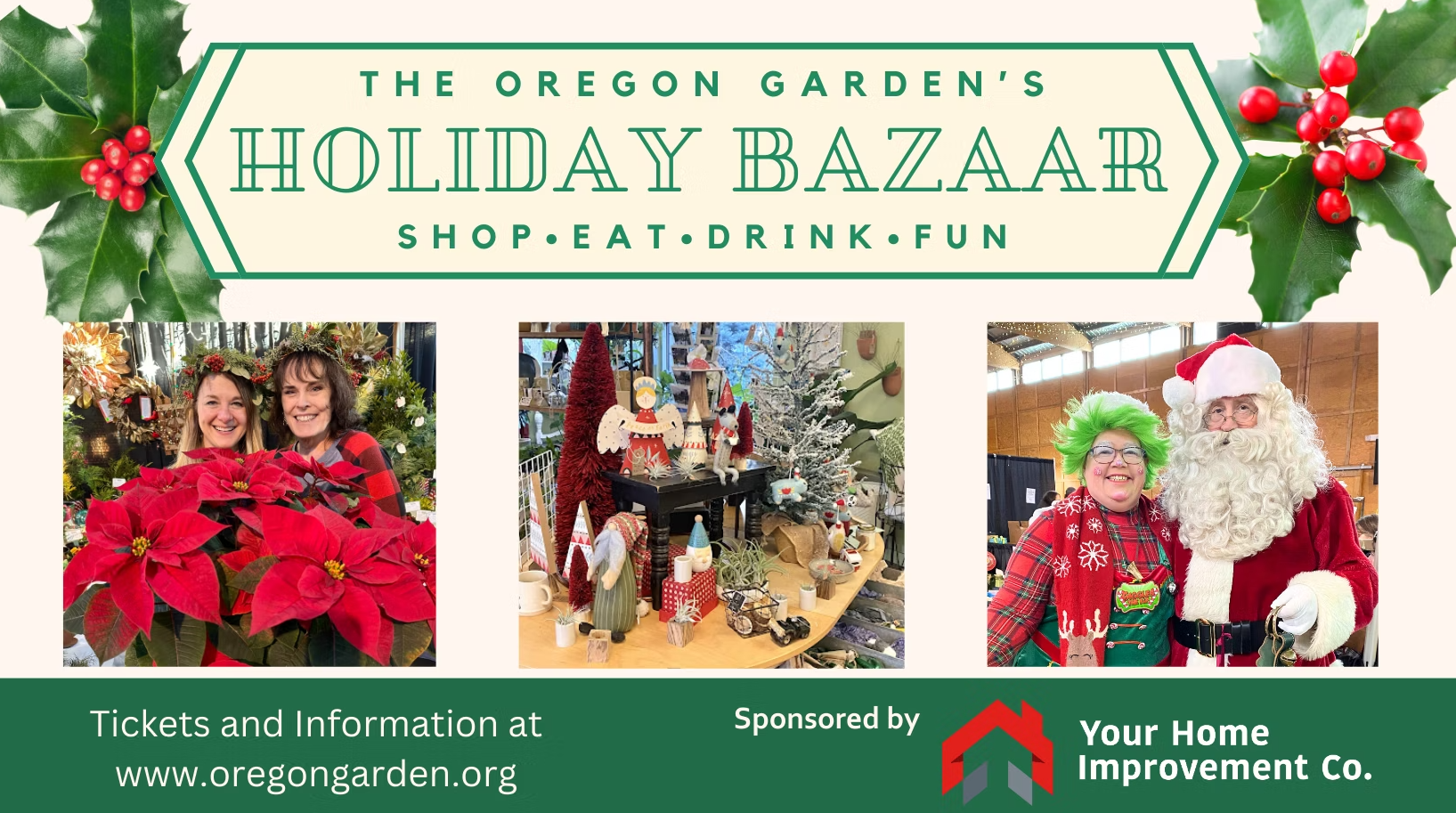 Exploring Salem Oregon: The Oregon Garden's Holiday Bazaar header image.