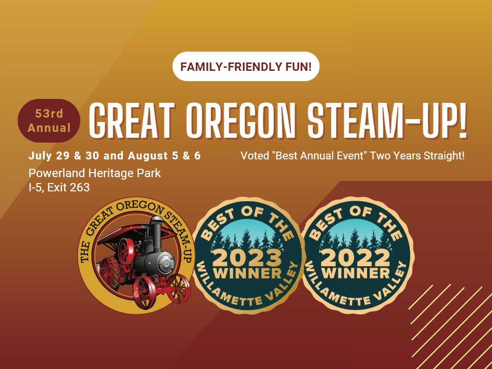 Exploring Salem Oregon: The Great Oregon Steam-Up header image.