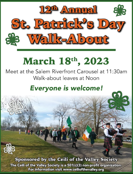 Exploring Salem: ST. PATRICK'S DAY WALK-ABOUT header image.