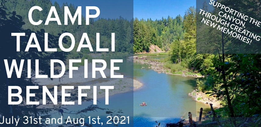 Exploring Salem Oregon: Camp Taloali Wildfire Benefit header image.
