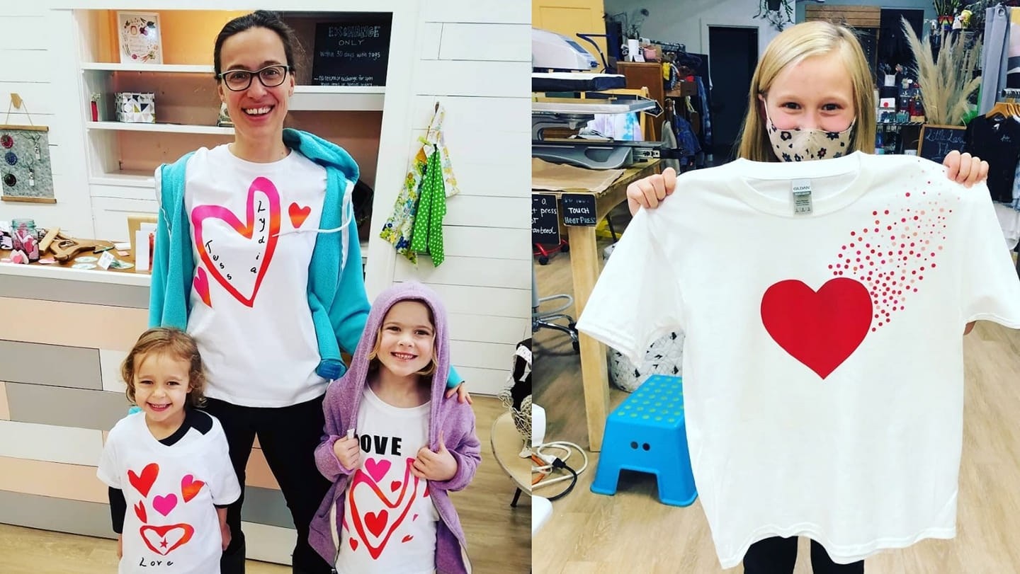 Exploring Salem Oregon: Valentine Tee Creation Day header image.