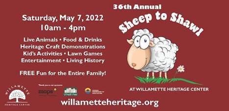 Exploring Salem Oregon: 36th Annual Sheep to Shawl header image.