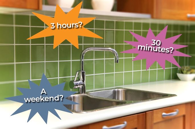10 Practical Kitchen Improvement Projects Based on How Much Time You Have header image.