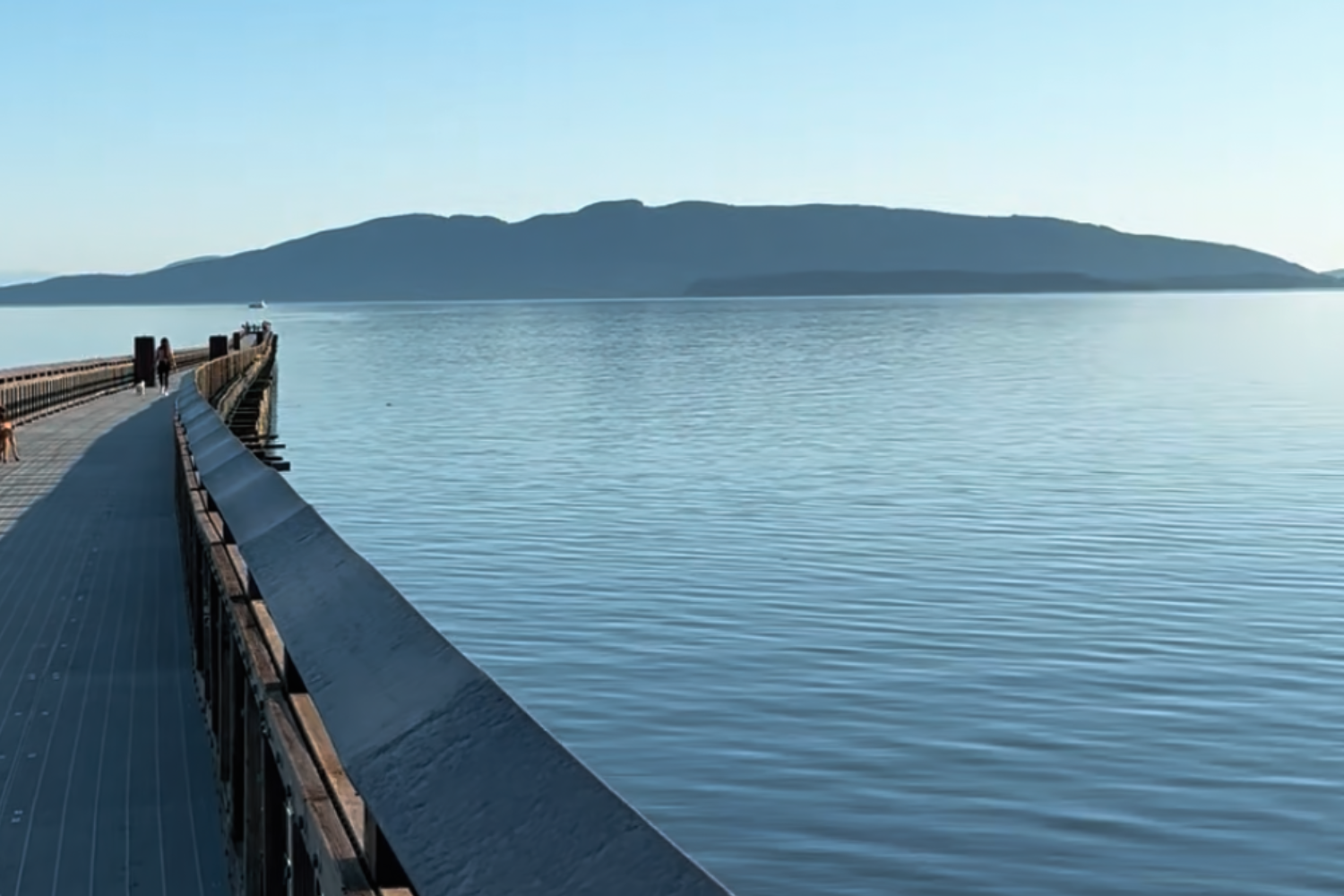 Photo of Little Squalicum Pier, a beautiful ocean and mountain view