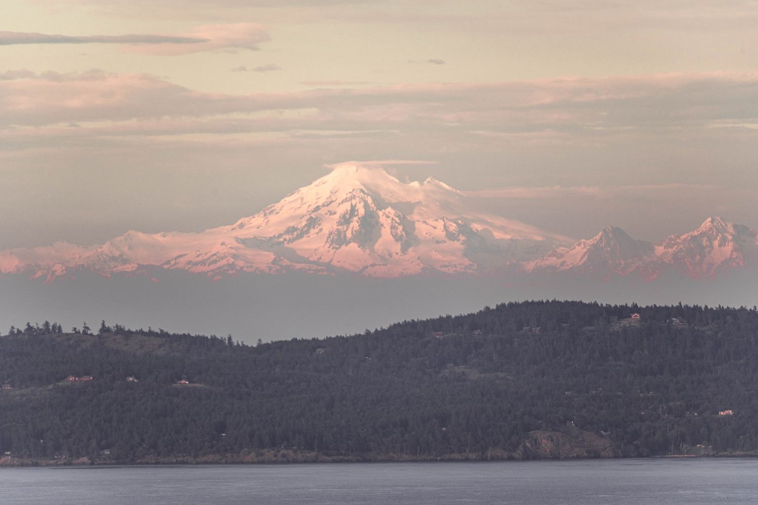 Sunset photo of Mt. Baker
