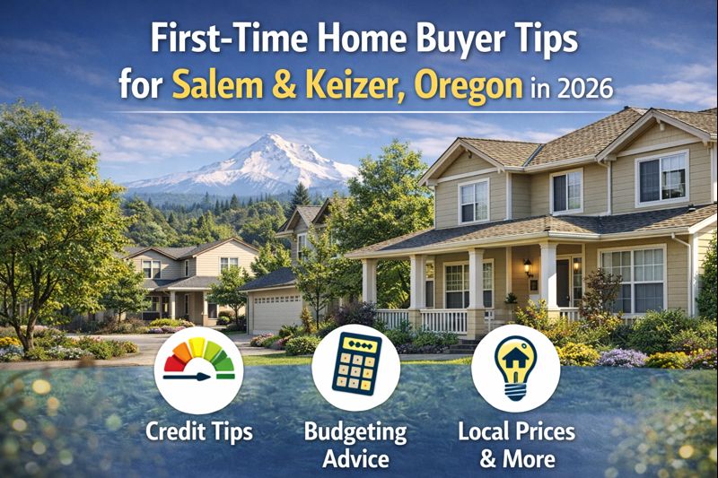 First-Time Home Buyer Tips for Salem & Keizer, Oregon in 2026 header image.