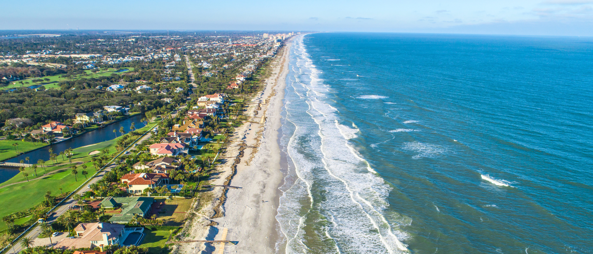 Jacksonville Beach Florida aerial image