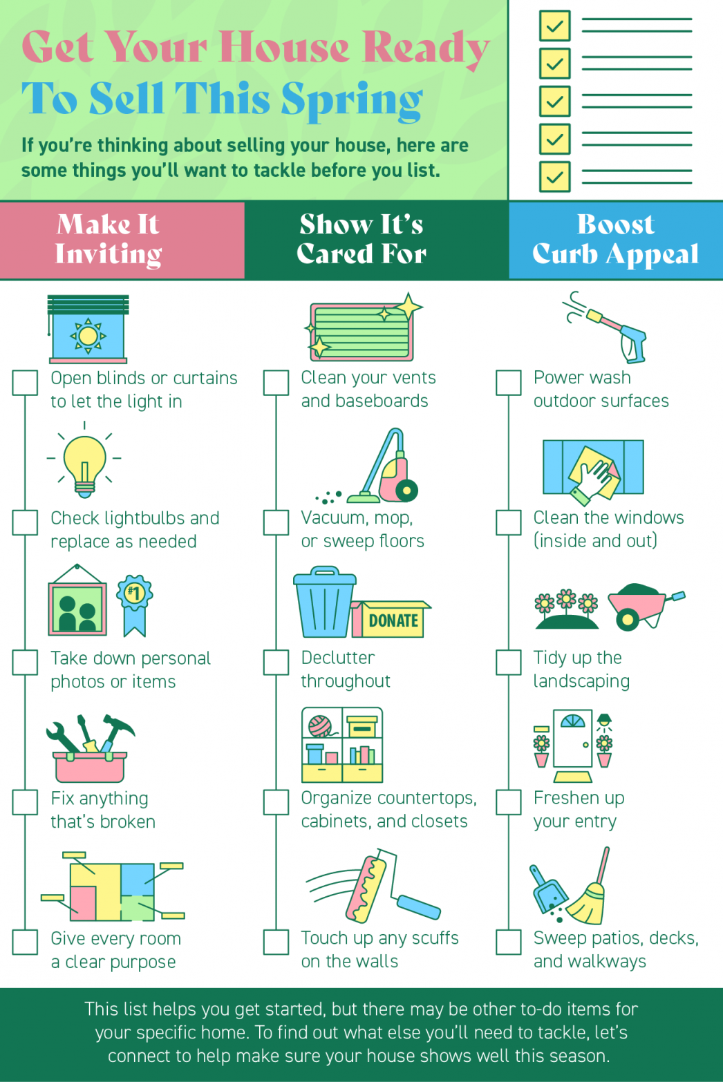 Spring Cleaning Checklist for Sellers header image.