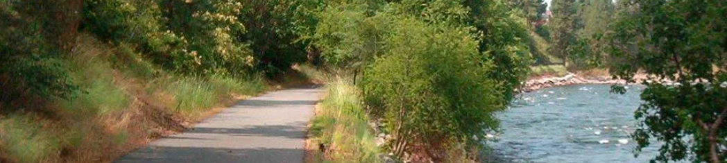 The Centennial Trail: A Journey from Spokane, WA through Coeur d'Alene, ID header image.