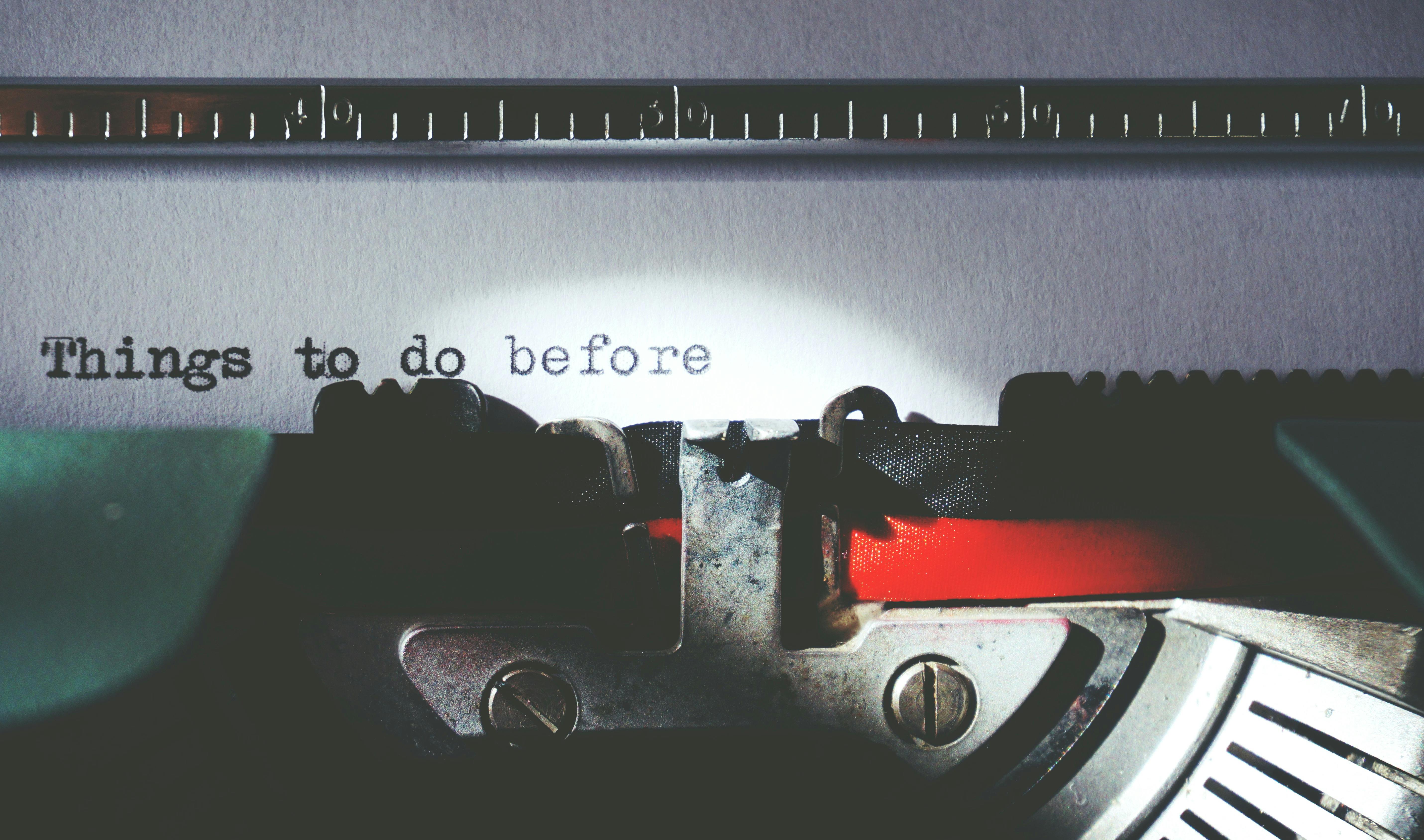 typewriter things to do