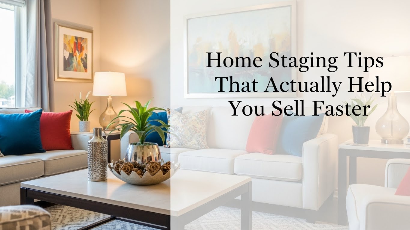 Home Staging Tips That Actually Help You Sell Faster header image.