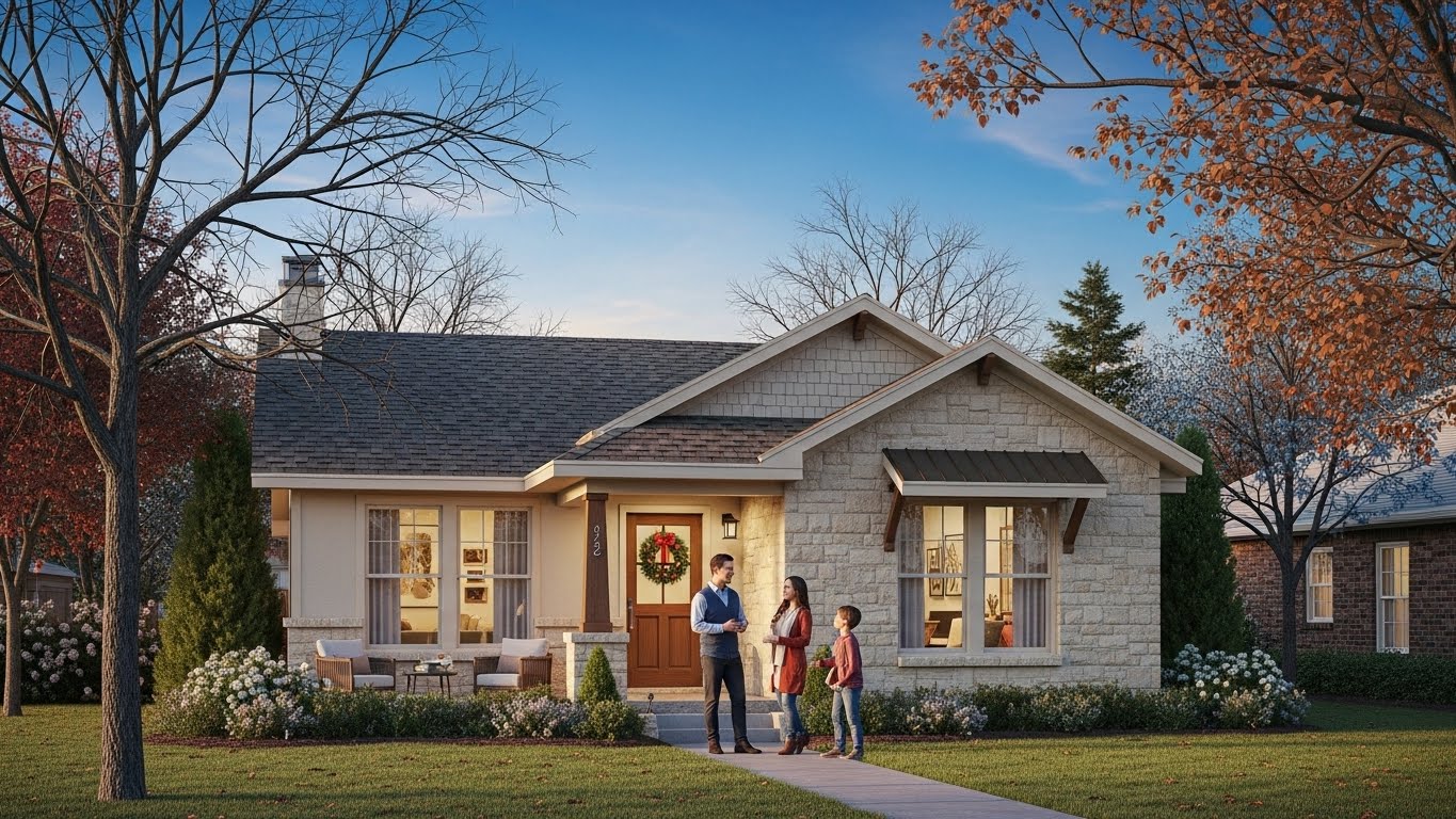 The Pros & Cons of Buying a Home Flower Mound During Winter header image.