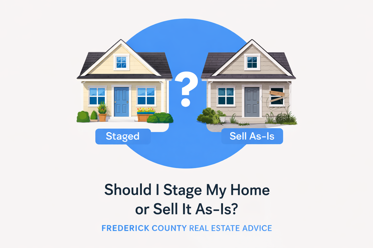 Should I Stage My Home Or Sell It As-Is? header image.