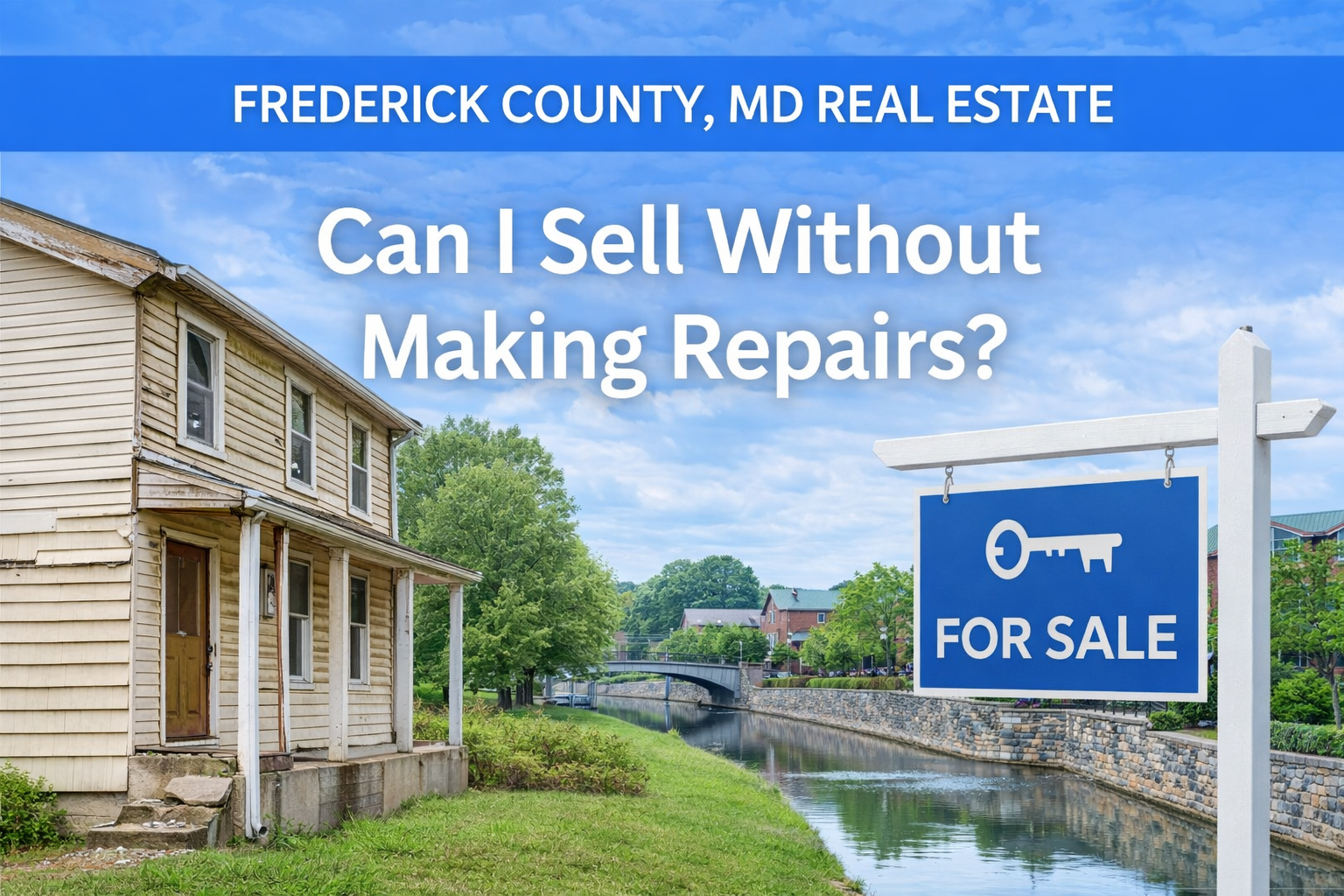 Can I Sell Without Making Repairs? header image.