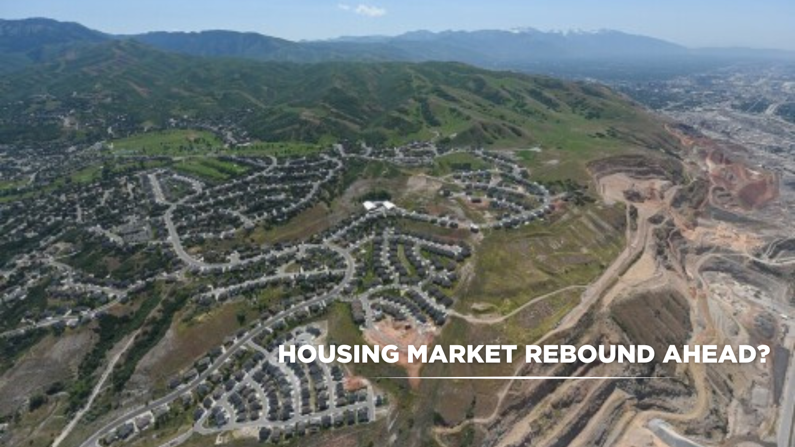 Housing Market Rebound Ahead? header image.