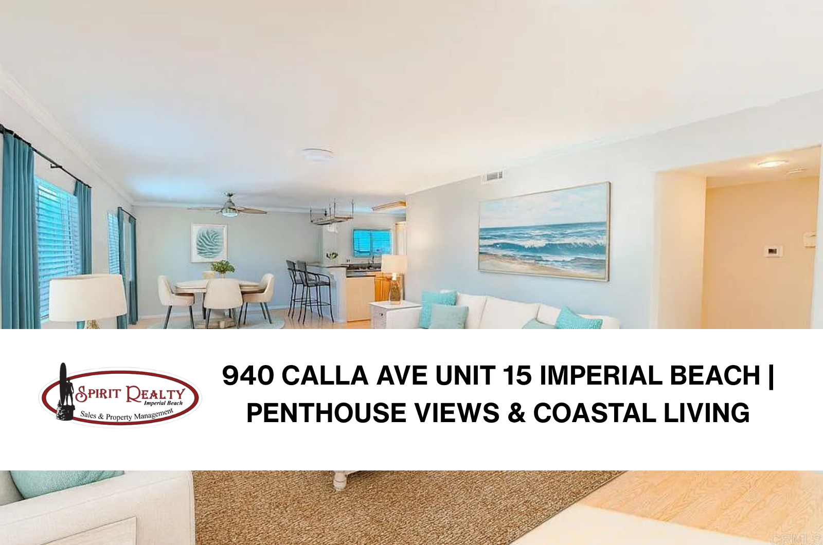 Penthouse Views & Coastal Living at an Incredible Price: 940 Calla Ave Unit 15 header image.
