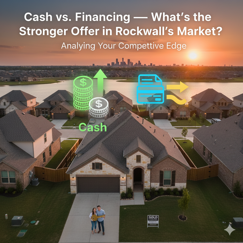 Cash vs. financing home offers in the Rockwall, Texas real estate market