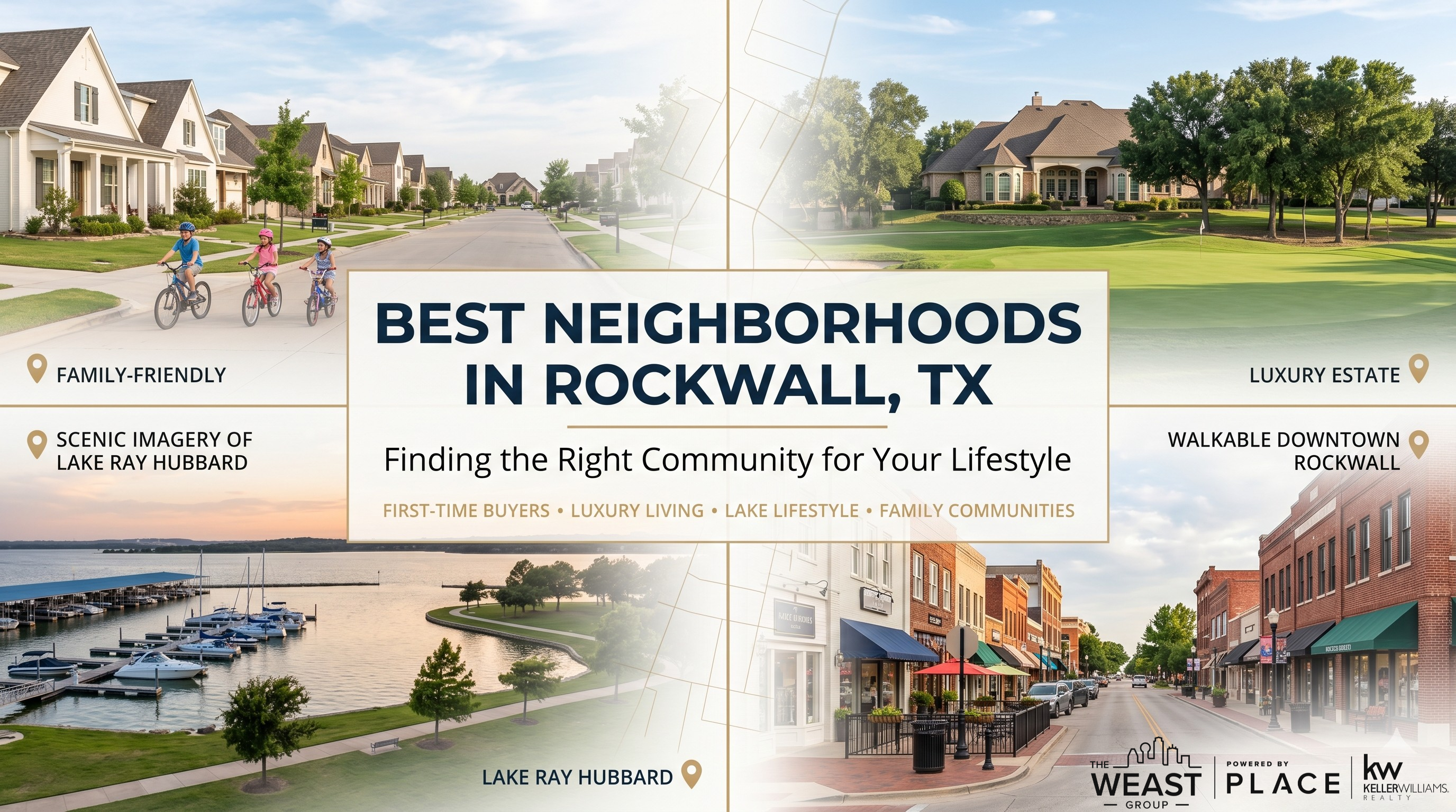 🏡 Best Neighborhoods in Rockwall, TX for Different Lifestyles header image.