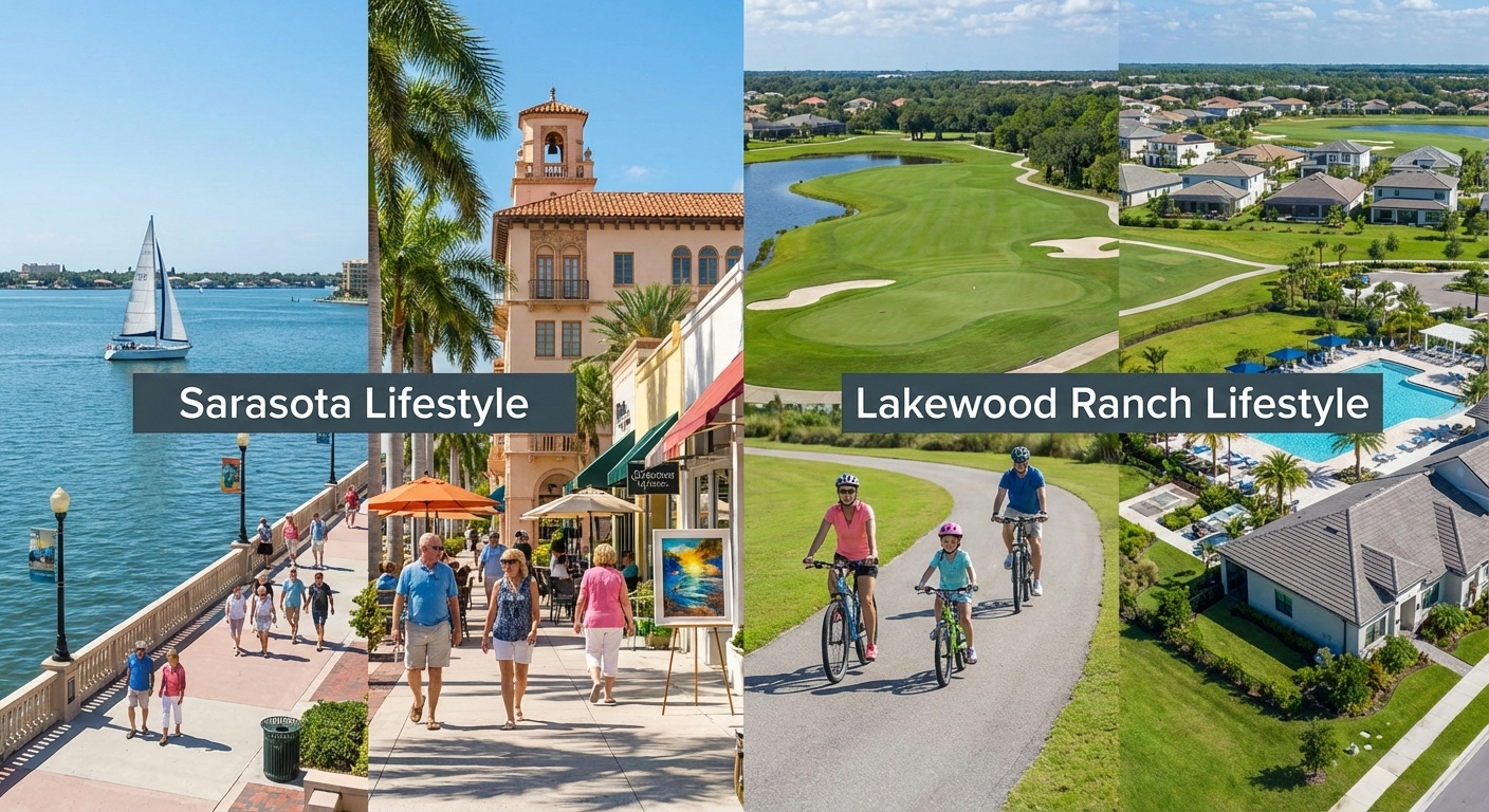 Sarasota vs. Lakewood Ranch: Which Area Is Right for Your Lifestyle? header image.