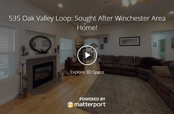 535 Oak Valley Loop: Sought After Winchester Area Home! header image.