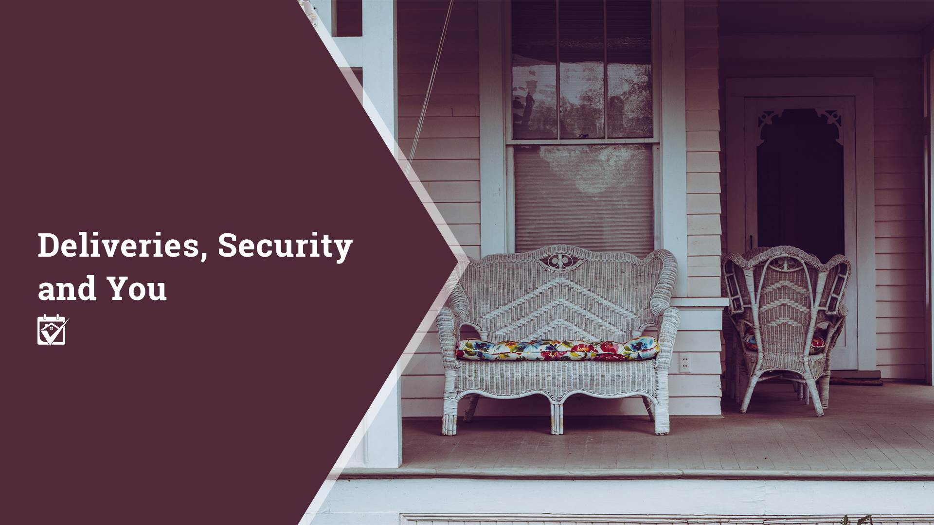 Deliveries, Security and You header image.