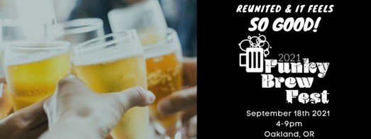 Exploring Roseburg Oregon: Funky Brew Fest 2021 header image.