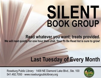Exploring Roseburg Oregon: Silent Book Group header image.