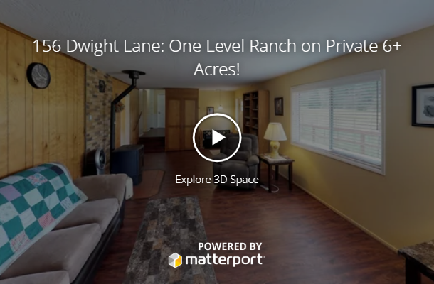 156 Dwight Lane: One Level Ranch on Private 6+ Acres! header image.
