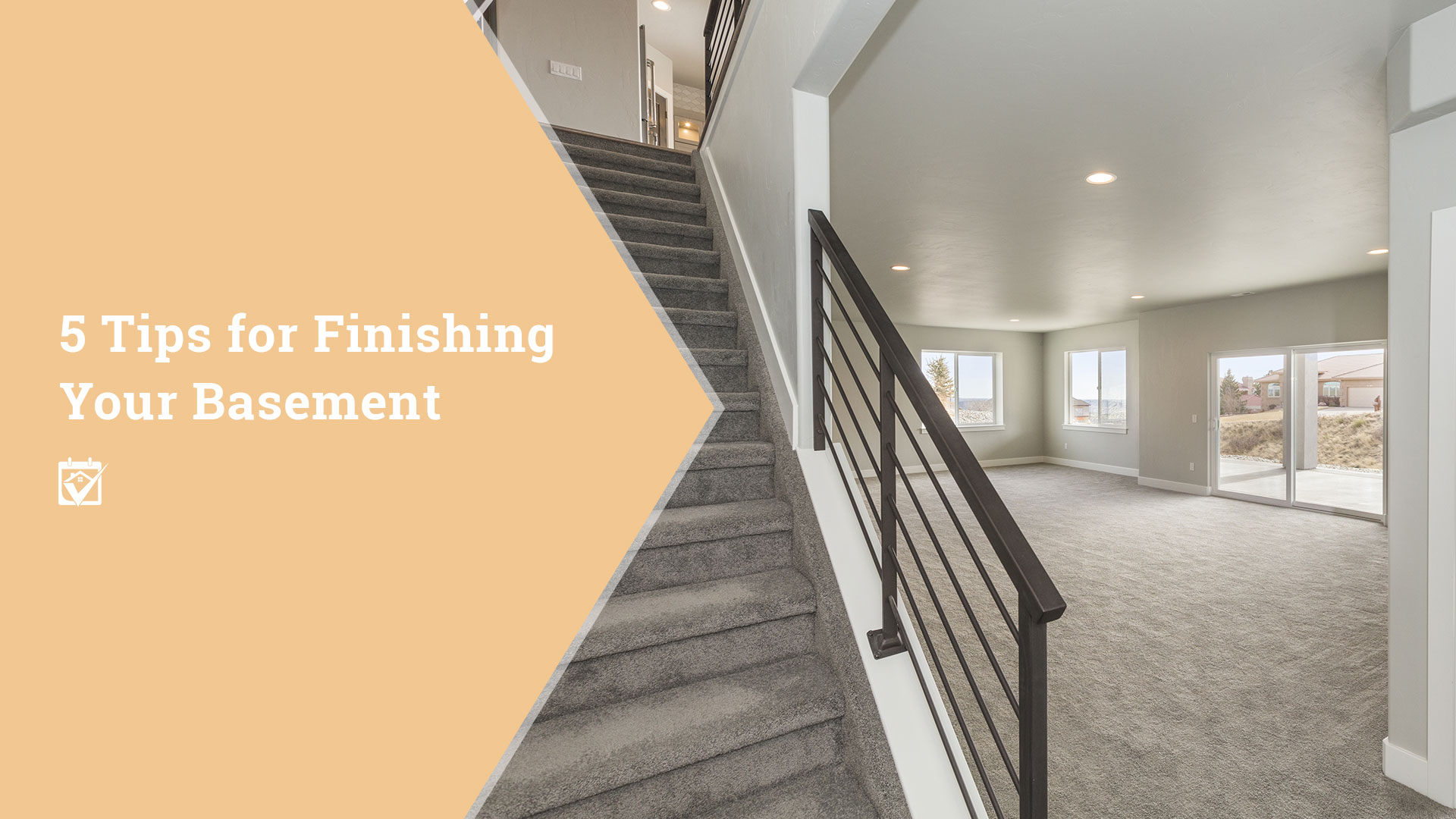 5 Tips for Finishing Your Basement header image.