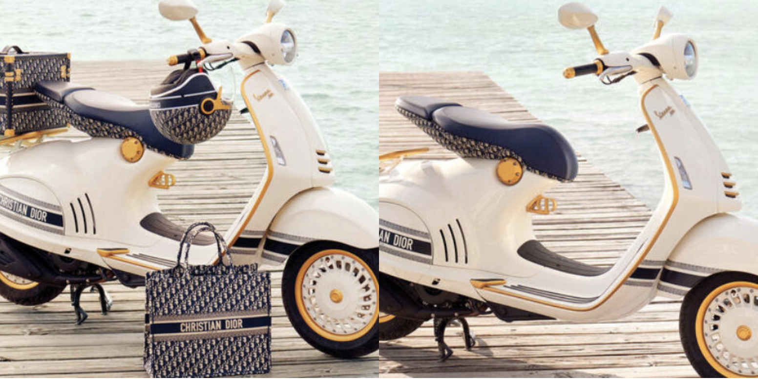 Dior and Vespa Create the Most Stylish Scooter Yet header image.