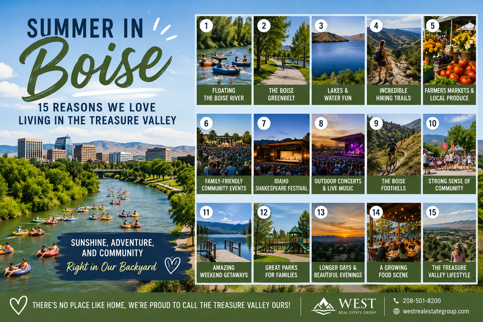Summer in Boise: 15 Reasons We Love Living in the Treasure Valley header image.