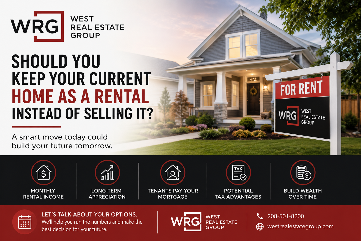 Should You Keep Your Current Home as a Rental Instead of Selling It? header image.