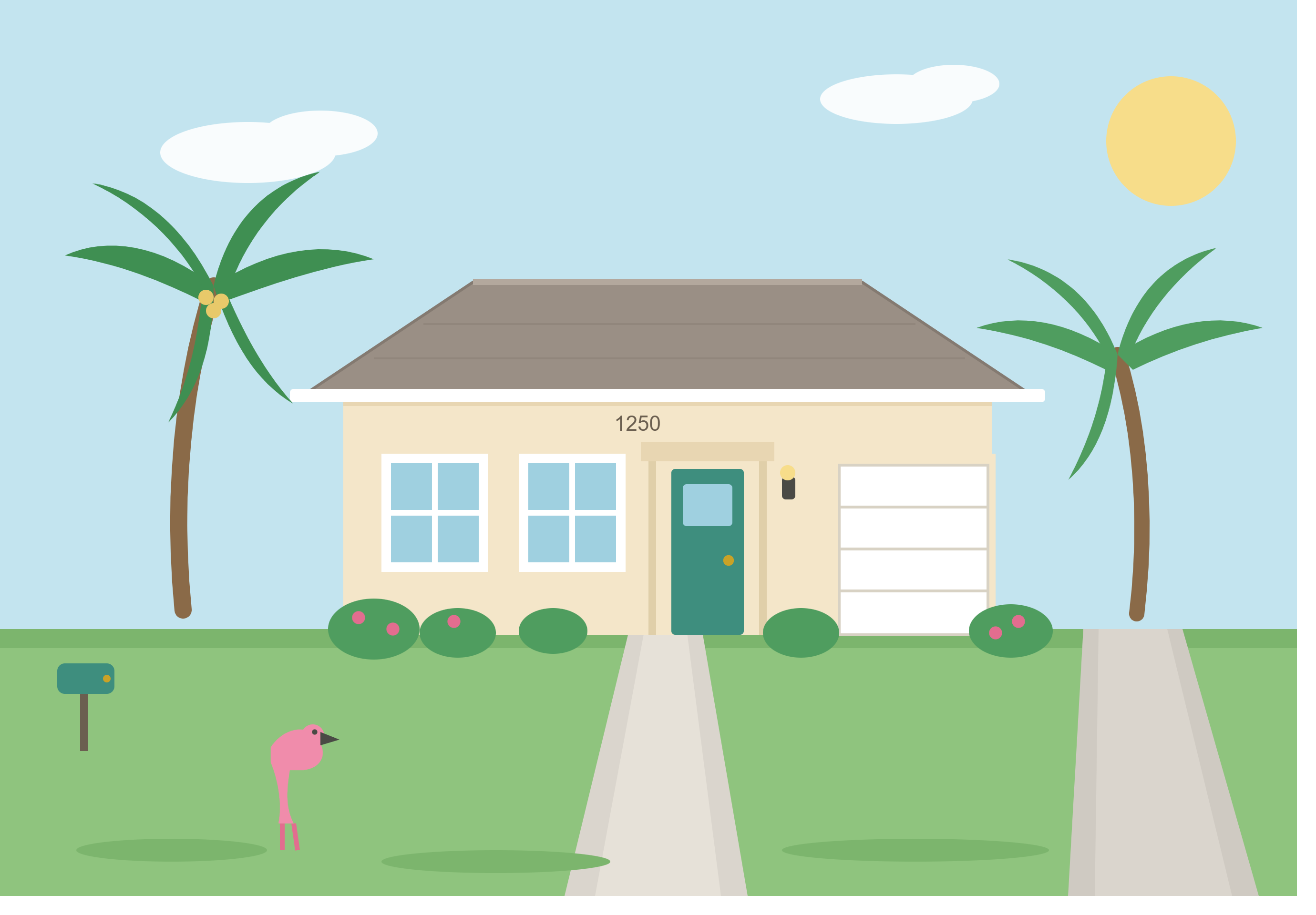 Al Generated illustration of a Florida home