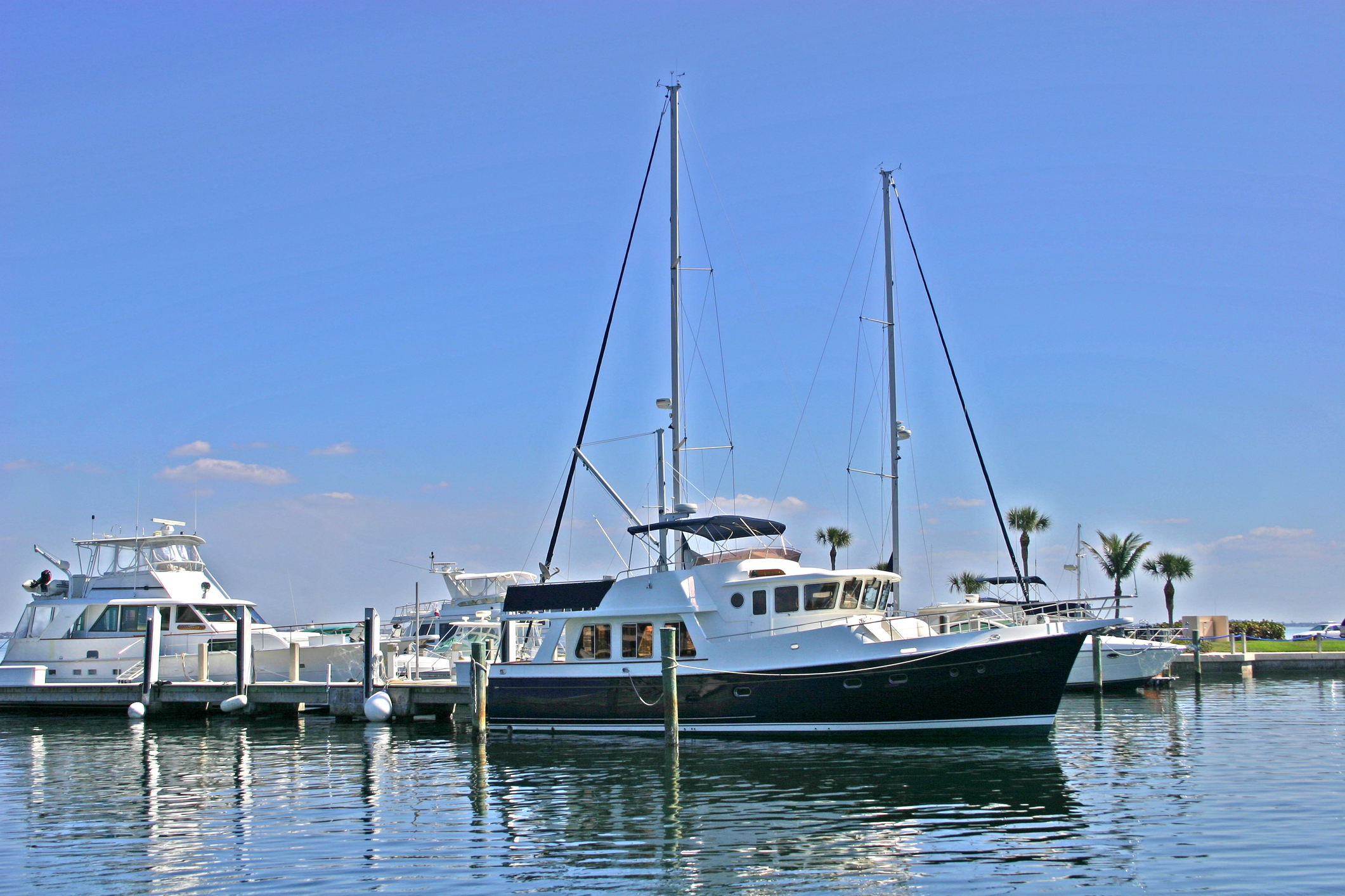 Boats in a Sarasota Marina