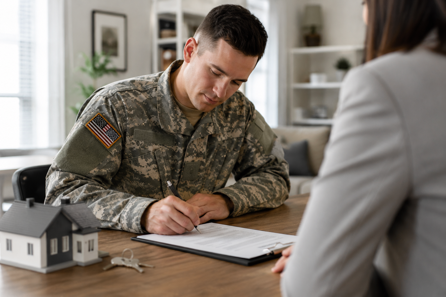 Veteran relocating to the Tri-State area and signing contract for a home in Huntington