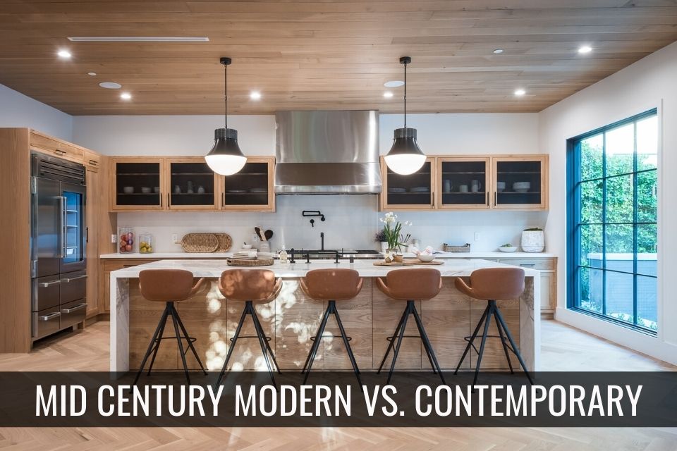 Mid-Century Modern vs. Contemporary header image.