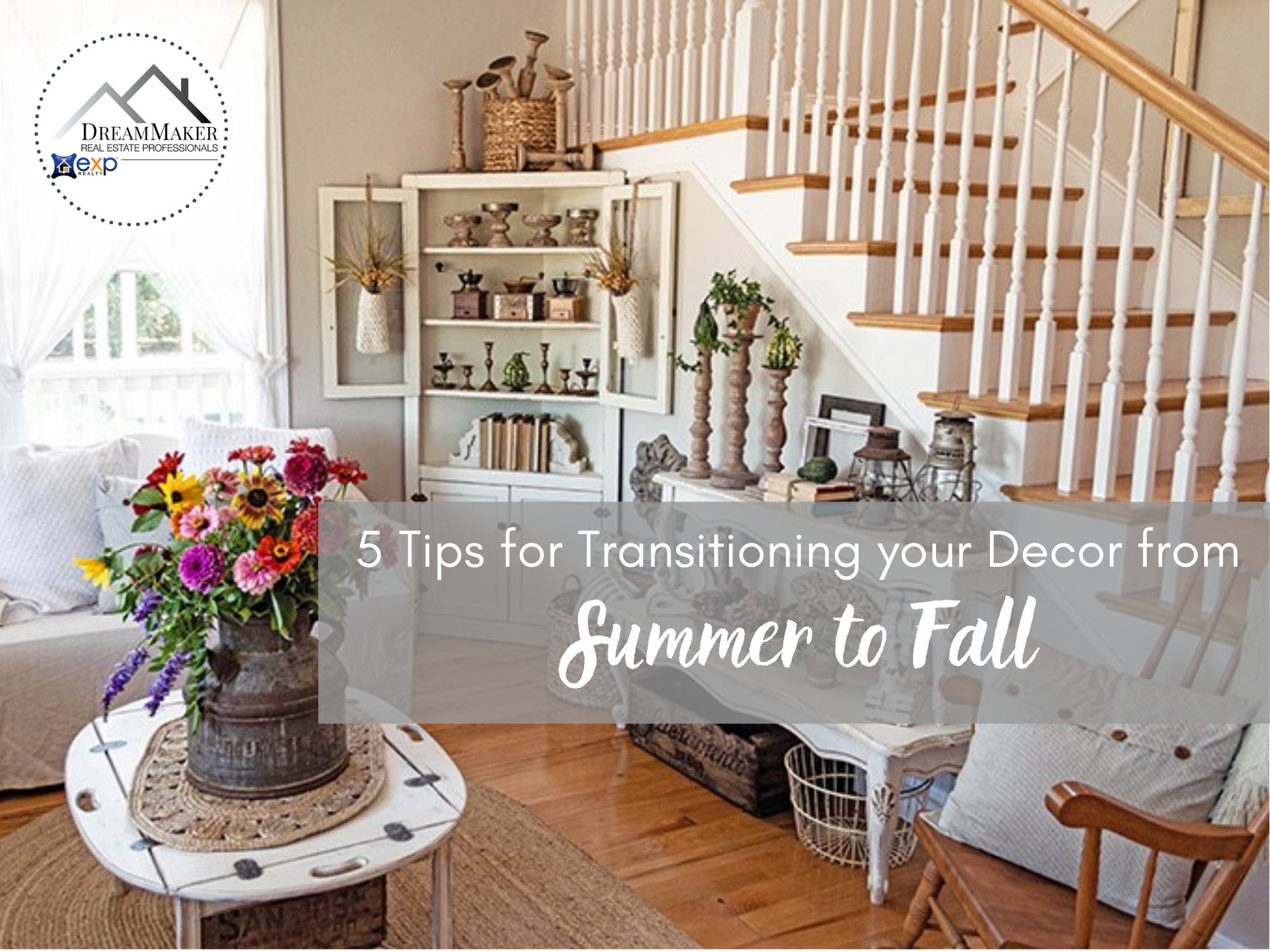 5 Tips for Transitioning from Summer to Fall Decor header image.