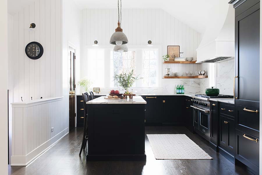 The Black Kitchen Cabinet Trend header image.