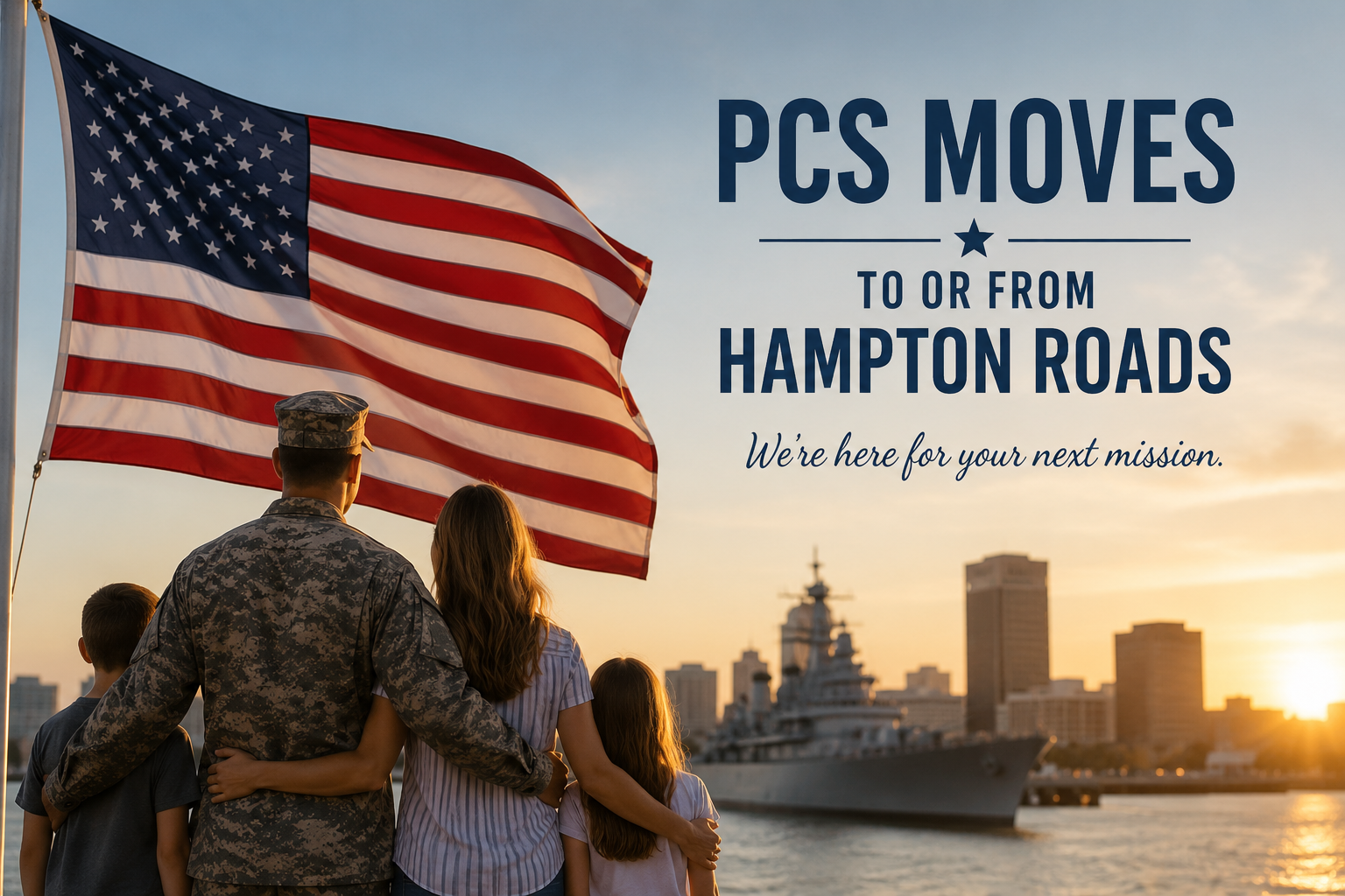 PCS Moves To and From Hampton Roads header image.