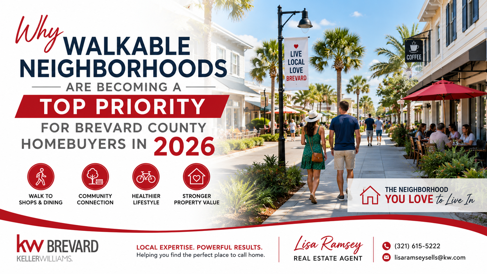 Why Walkable Neighborhoods Are Becoming a Top Priority for Brevard County Homebuyers in 2026 header image.