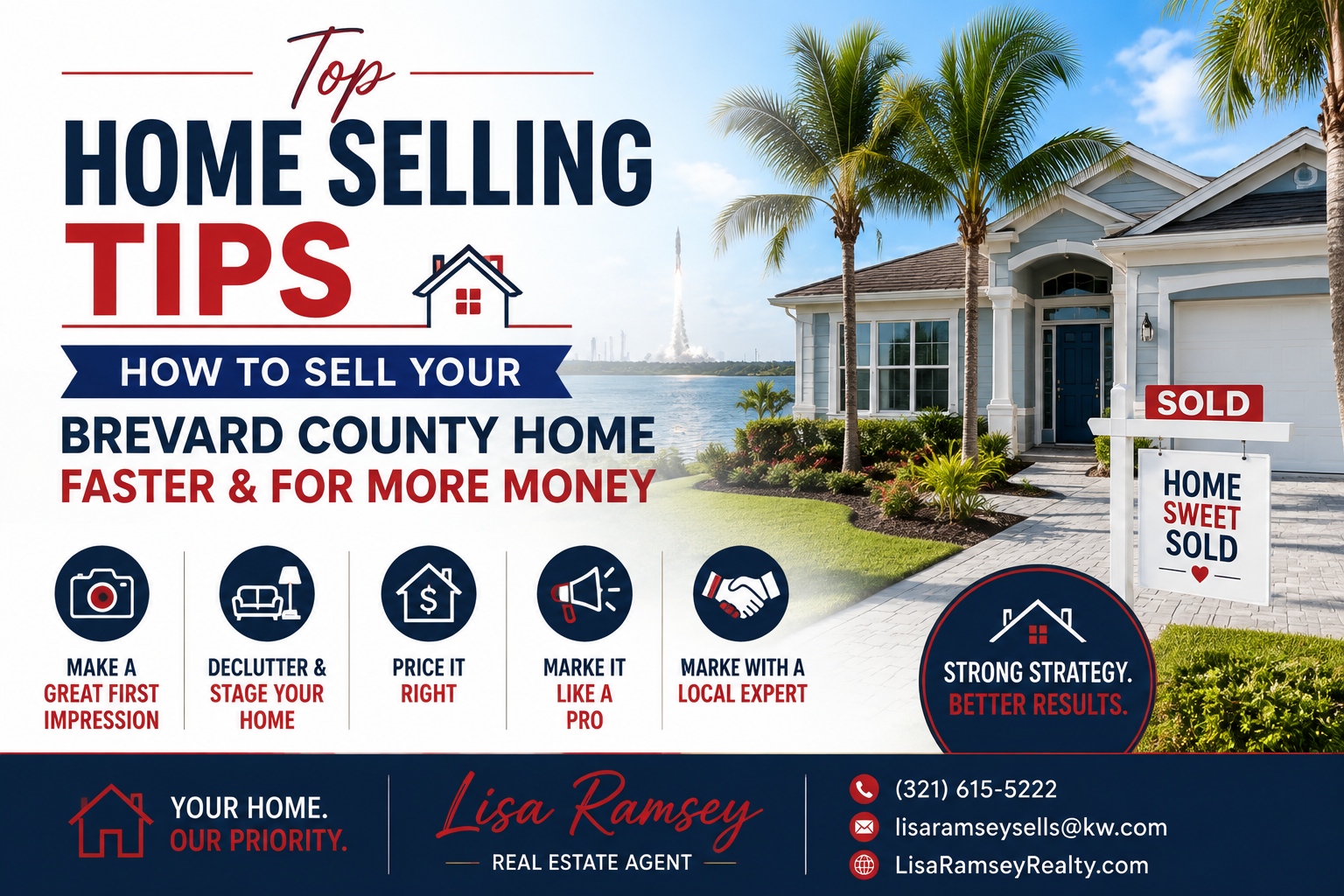 Top Home Selling Tips: How to Sell Your Brevard County Home Faster and for More Money header image.